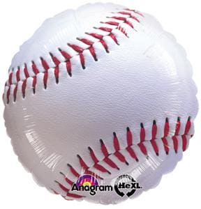 Championship Baseball Metallic Balloon 17in3