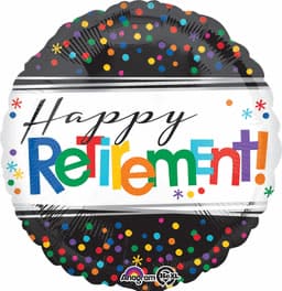 Happy Retirement! Metallic 16in Balloon