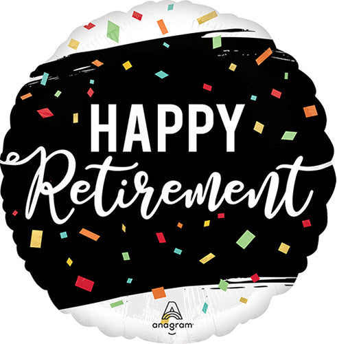 Happy Retirement 18in Metallic Balloon