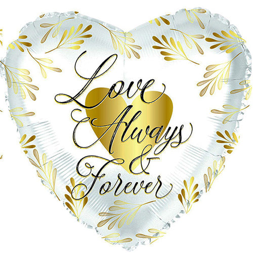 Love Always and Forever 18in Metallic Balloon