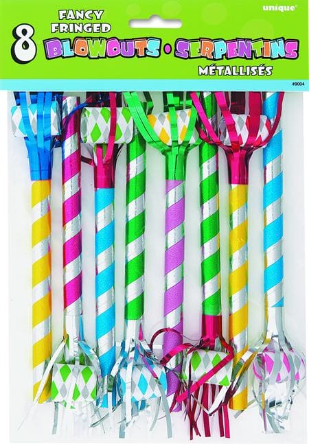 Fancy Foil Fringed Party Blowouts