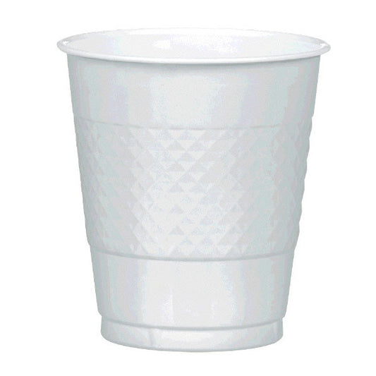 Silver Sparkle 12oz Plastic Cups 20 Ct
