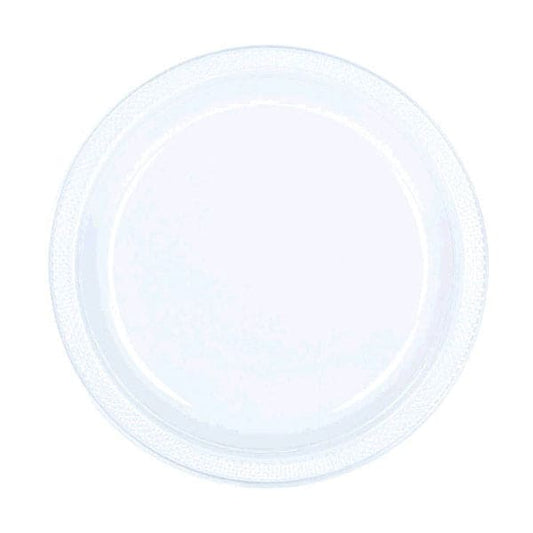 Clear 7in Round Luncheon Plastic Plates