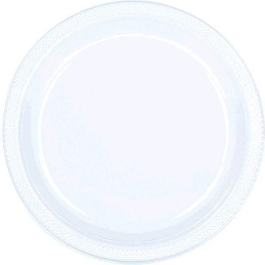 Clear 10.25in Round Banquet Plastic Plates