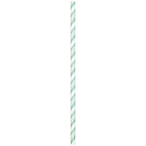 Fresh Mint Stripe Paper Straws
