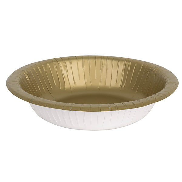 Bowl Paper 20oz Gold 20ct
