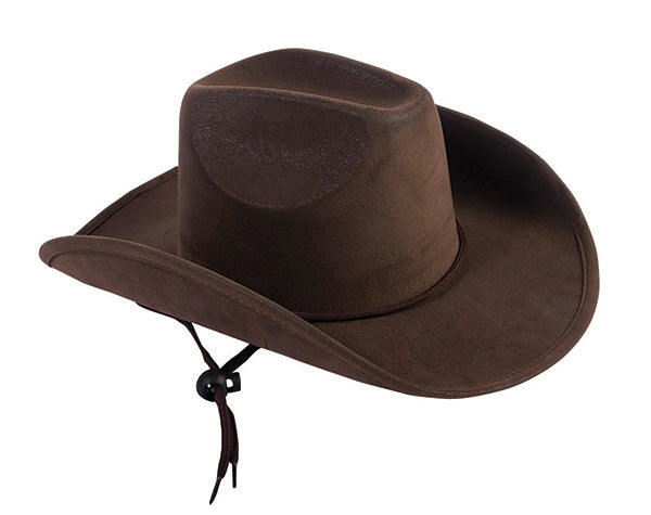 Suede Cowboy Hat Child Brown