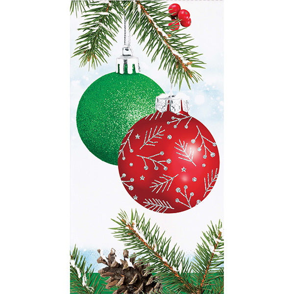 Classical Christmas Paper Guest Napkins 16ct