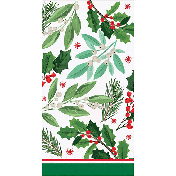 Holly Jolly Christmas Paper Guest Napkins 16ct