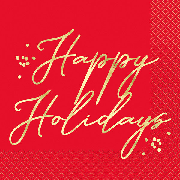 Blooming Holly Luncheon Napkins 16ct