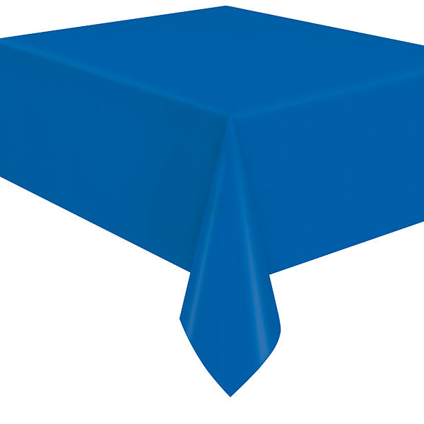 Flannel Backed Table Cover 54in x 108in - Royal Blue