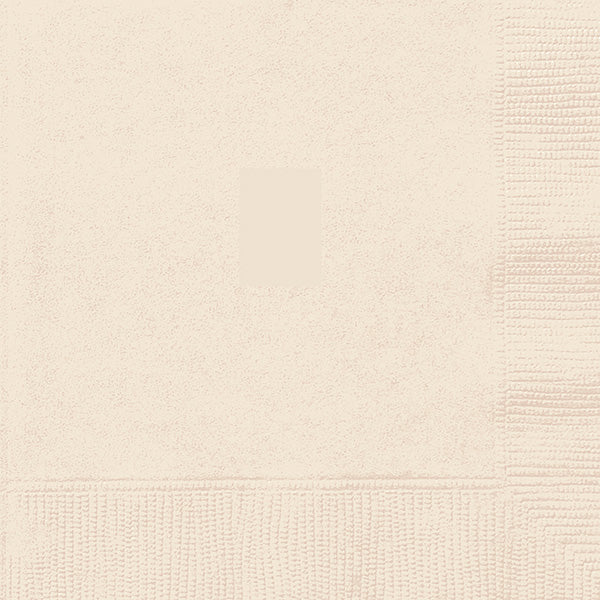 2-Ply Dinner Napkins Vanilla 40ct