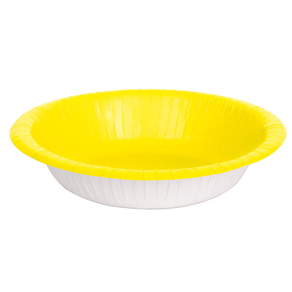 Paper Bowl 20oz Yellow 20ct