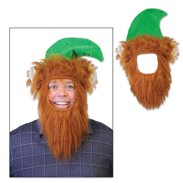 Green Hat with Beard