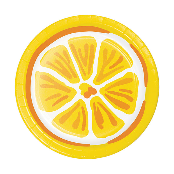 Fresh Fruit 7in Round Luncheon Paper Plates 8ct