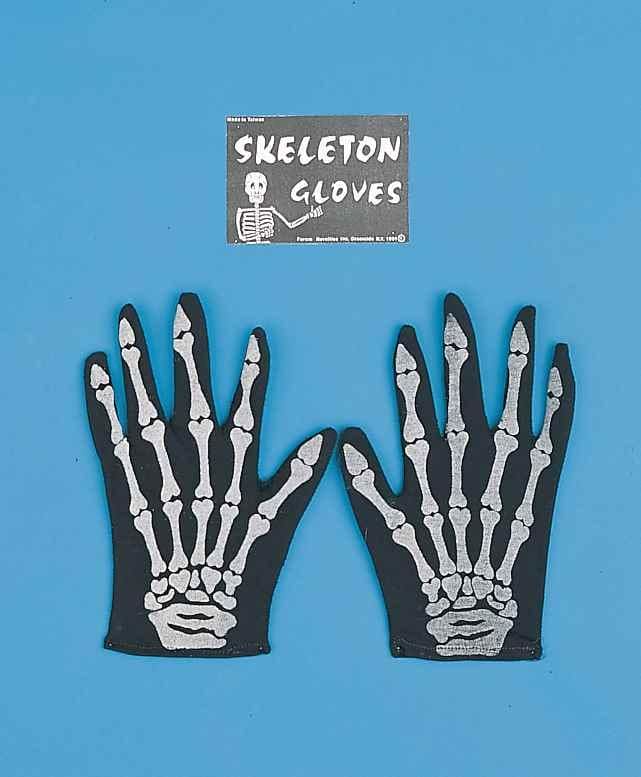 Skeleton Gloves Adult
