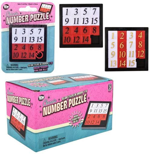 Number Slide 2.5" Puzzle 1ct