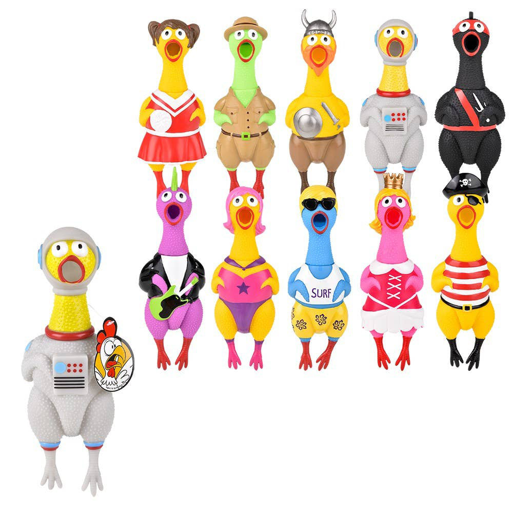 Big Rubber 9.5" Chicken Collectible 1ct