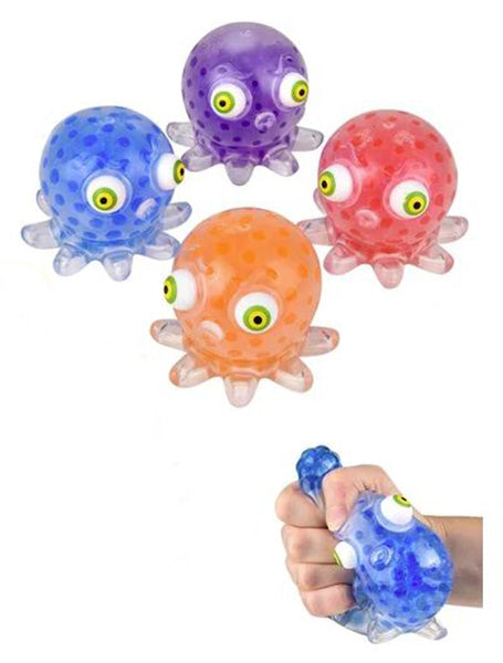 Pop Eye Squeeze Beads Octopus 3.5"