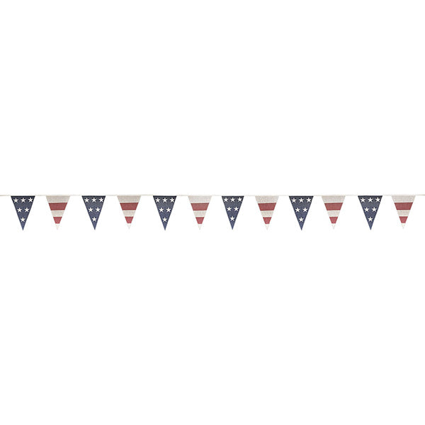 Americana Fabric Pennant 9ft x 12in Banner
