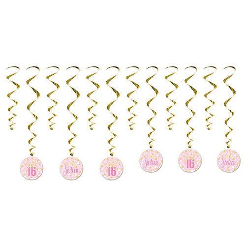 Sweet 16th Whirls 12ct