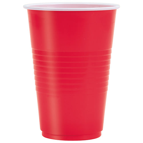 Red 16oz Plastic Cups 50ct