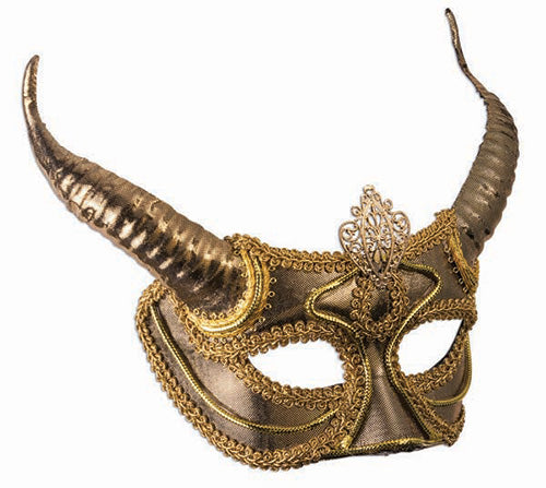 Gold Eye Masks With Horns