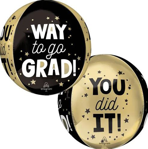 Way to Go Grad 16in Orbz Balloon