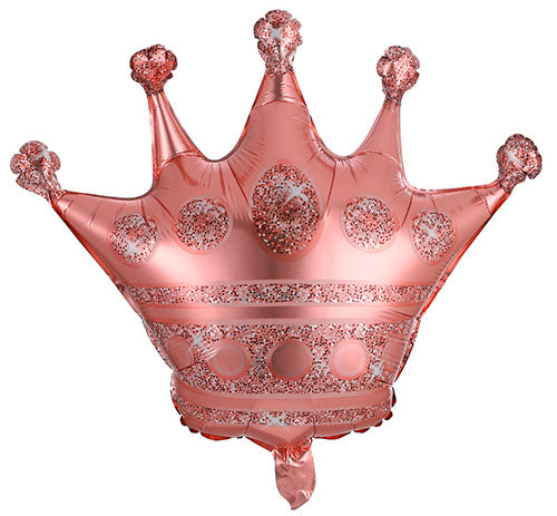 Rose Gold Crown 29in Mylar Balloon