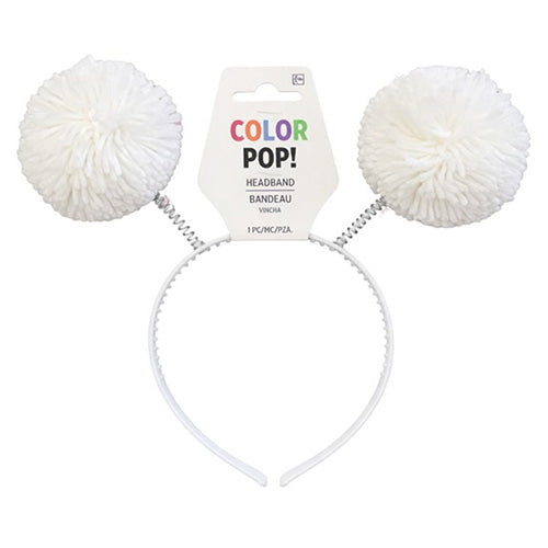 Head Bopper Pom-pom White
