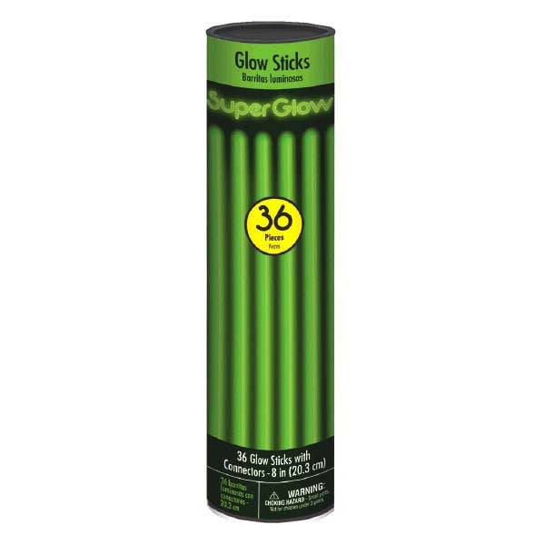Glow Stick 8in Tube - Green 36ct