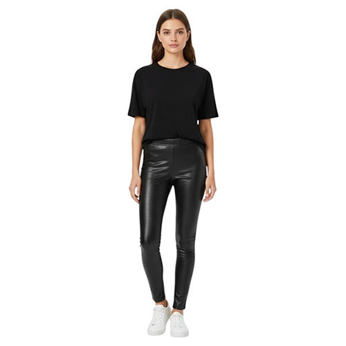 Black Metallic Adult Leggings