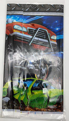 Monster Truck Plastic Table Cover
