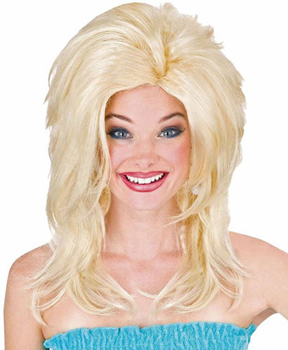 Rocking Big Texas Hair Blonde Wig