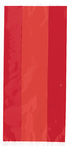 Ruby Red Large Favor Cello Bags with Twist Ties 30ct