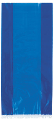 Royal Blue Large Favor Cello Bags with Twist Ties 30ct