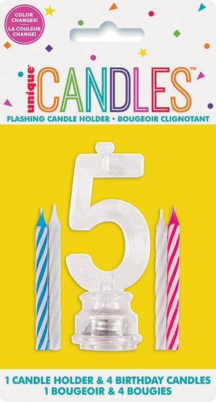 Flashing Candle Holder "5"