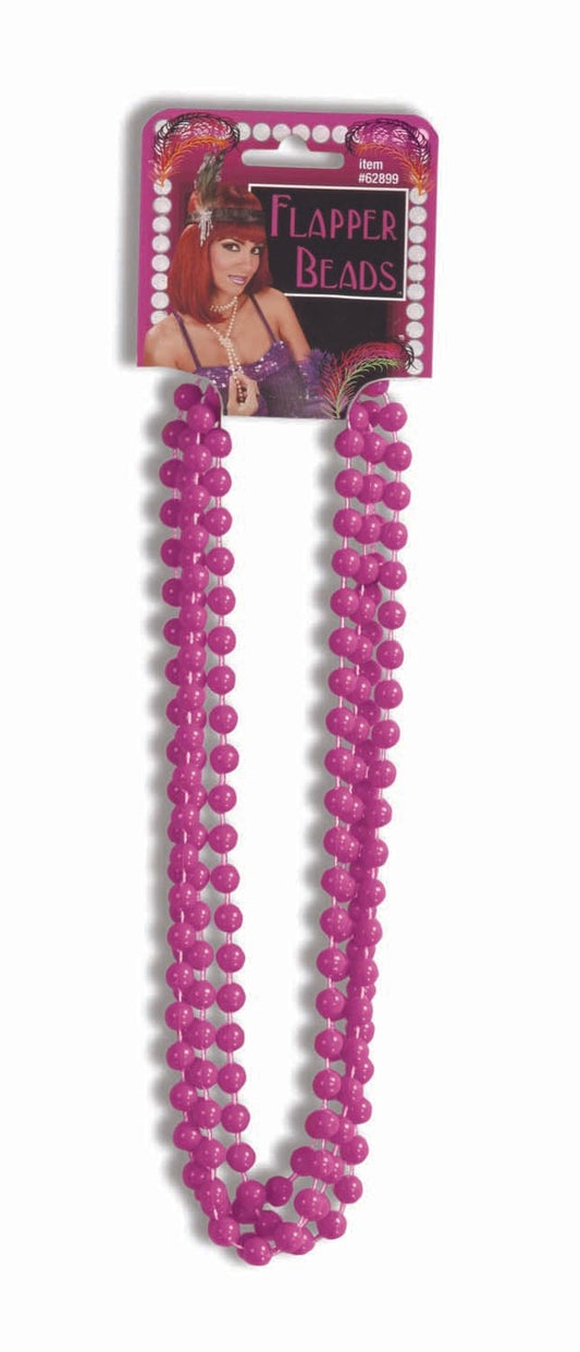 Flapper 20's Hot Pink Beads