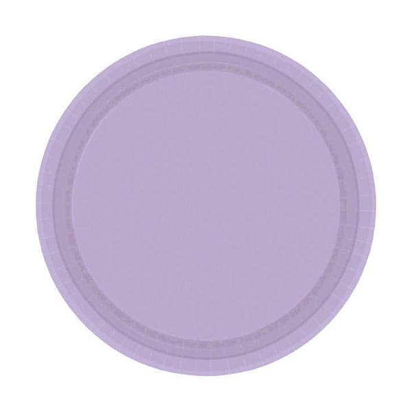 Lavender 7in Round Luncheon Paper Plates