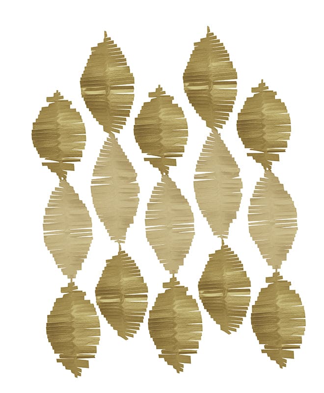 Metallic Fringe Crepe Streamers 6 ft. 5 Ct