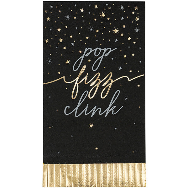 Disco New Year's Paper Guest Towels 16ct