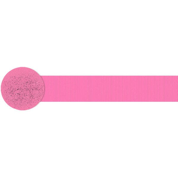 Bright Pink 81ft Crepe Streamer