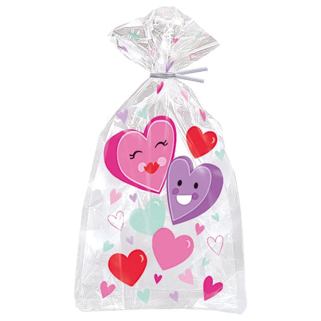 Smiling Hearts Cello Bags 20 Ct