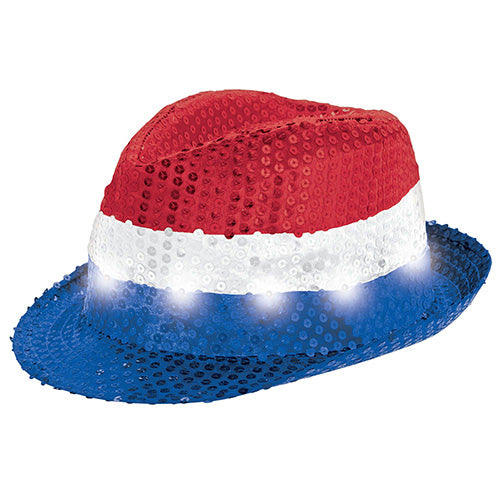 Patriotic Fedora Lite-up Hat