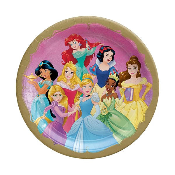 Disney Princesses 7in Round Luncheon Paper Plates 8ct