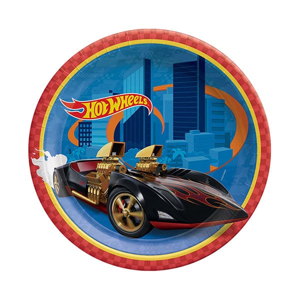 Hot Wheels 7in Luncheon Paper Plates 8ct