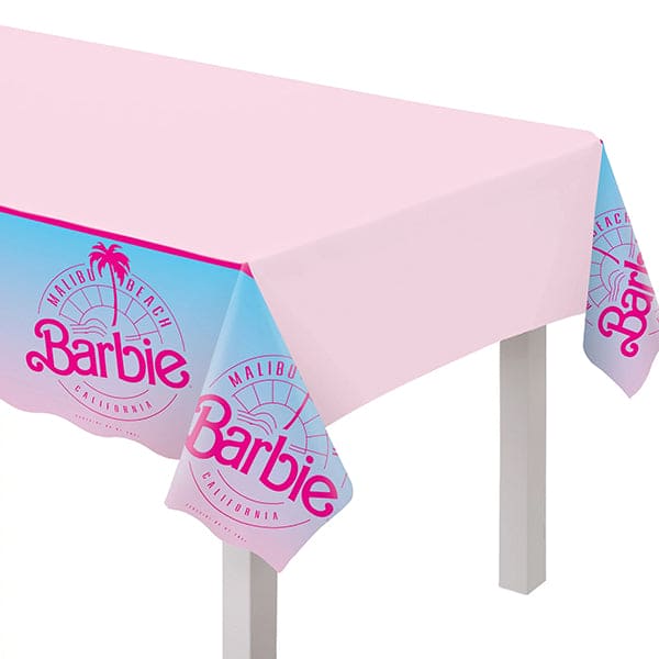 Malibu Barbie Plastic 54 x 96in Plastic Table Cover