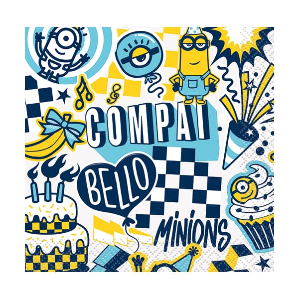 Minions Beverage Napkins 16ct.