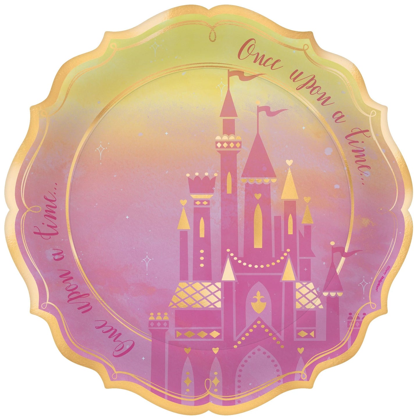 Disney Princess 10.5n Shaped Banquet Paper Plates 8ct