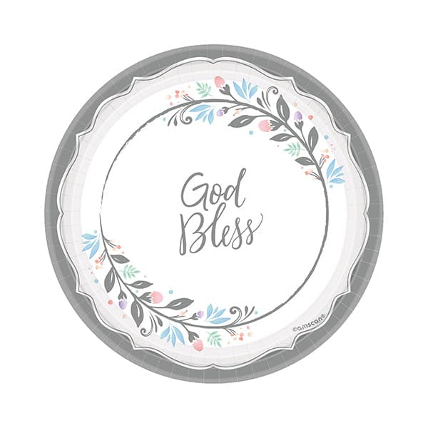Holy Day 7in Round Luncheon Paper Plates 18ct